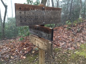 Indian Grave Gap Trail Junction